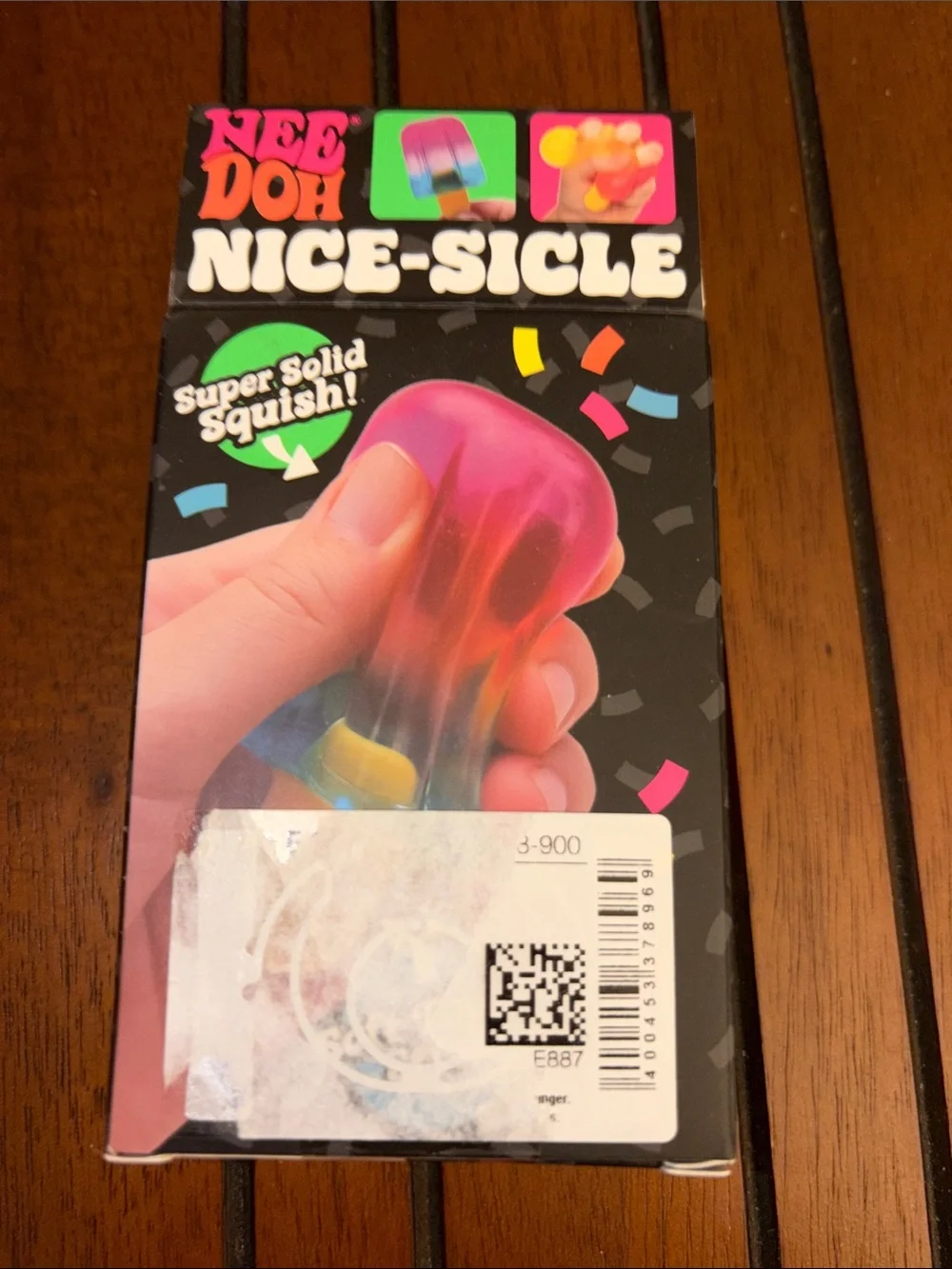 AUTHENTIC Schylling NeeDoh Nice-Sicle Rainbow Super Solid Squish Fidget Toy NWT
